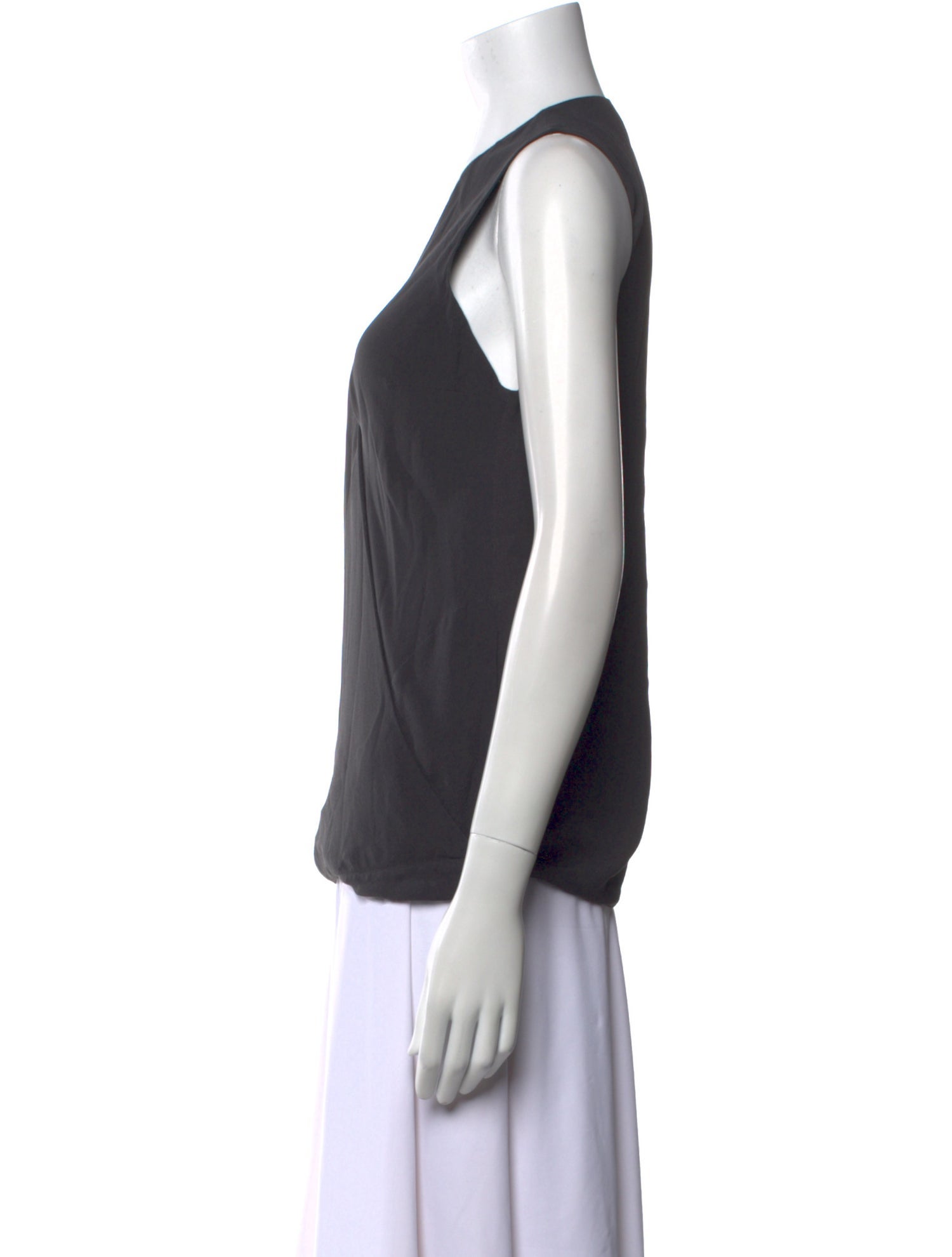 Brunello Cucinelli Silk V-Neck Top