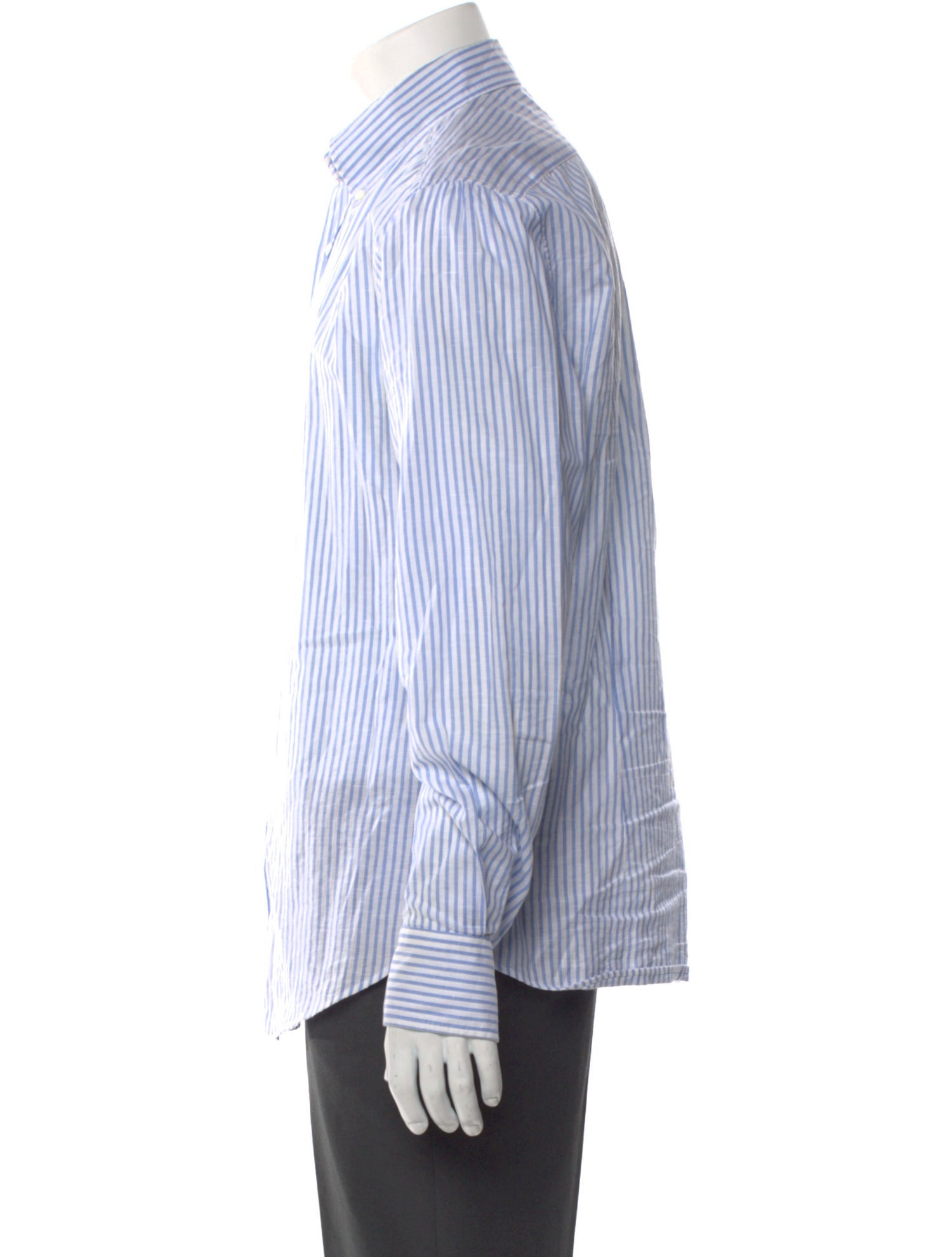Brunello Cucinelli Striped Long Sleeve Shirt