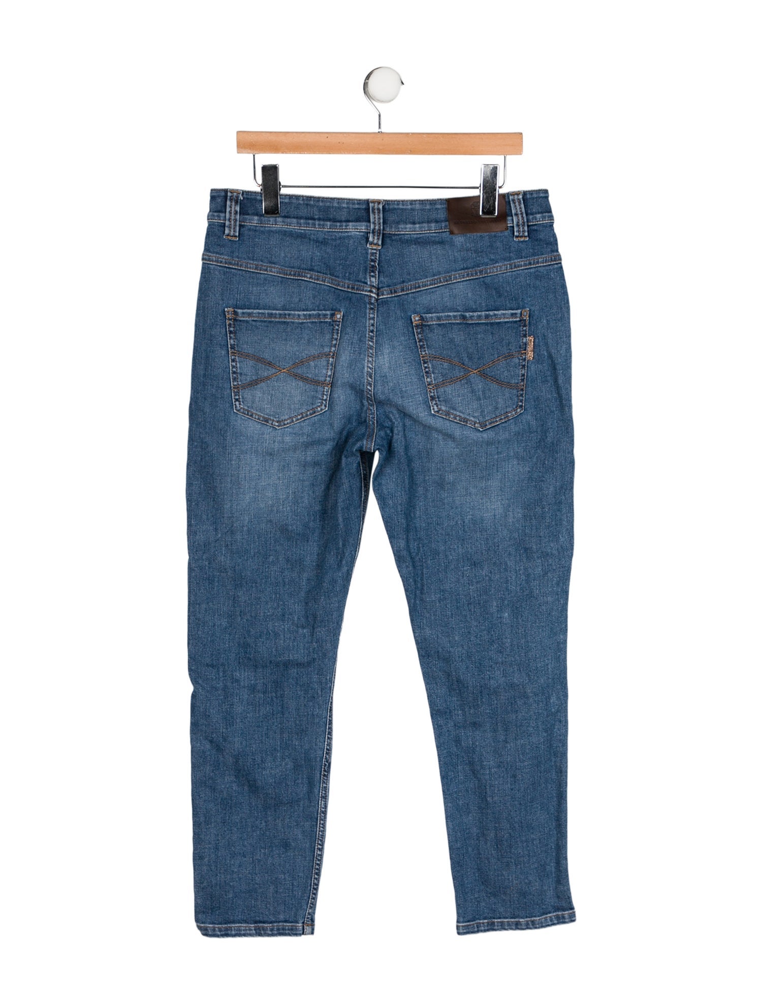 Brunello Cucinelli Mid-Rise Straight Leg Jeans