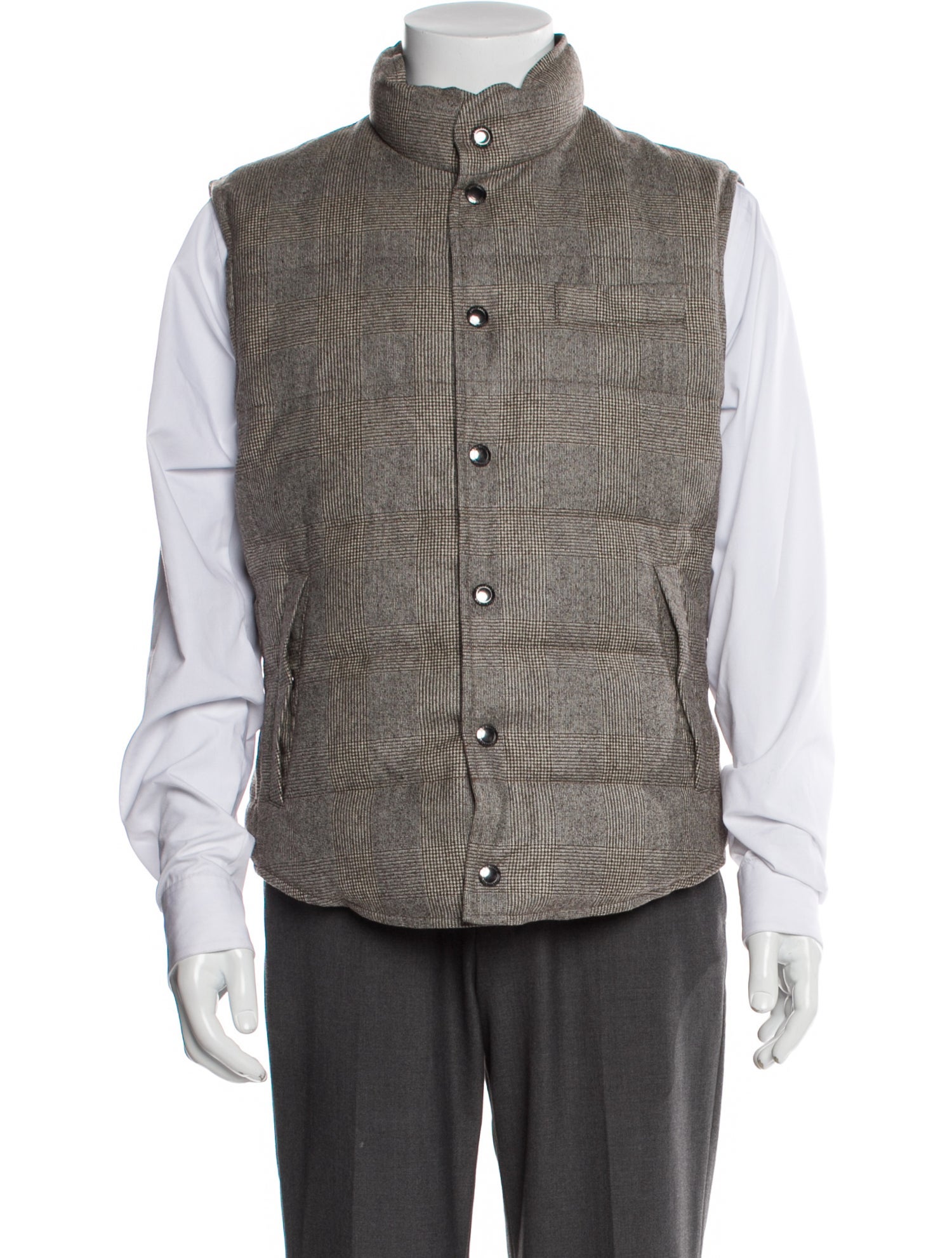 Brunello Cucinelli Wool Printed Vest