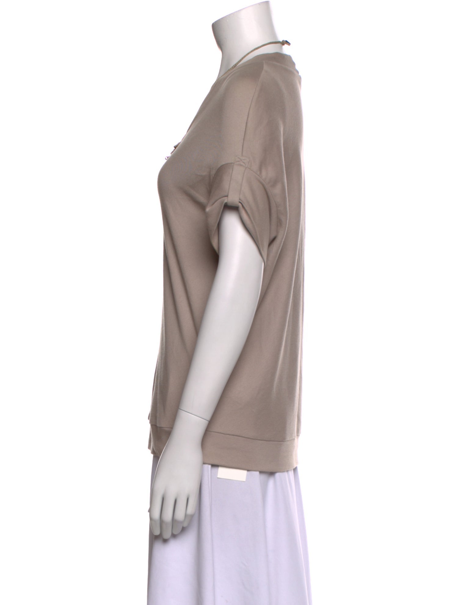 Brunello Cucinelli V-Neck Short Sleeve T-Shirt