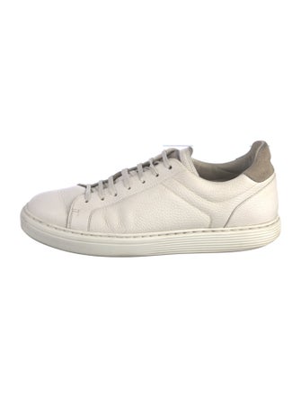 Brunello Cucinelli Leather Printed Sneakers