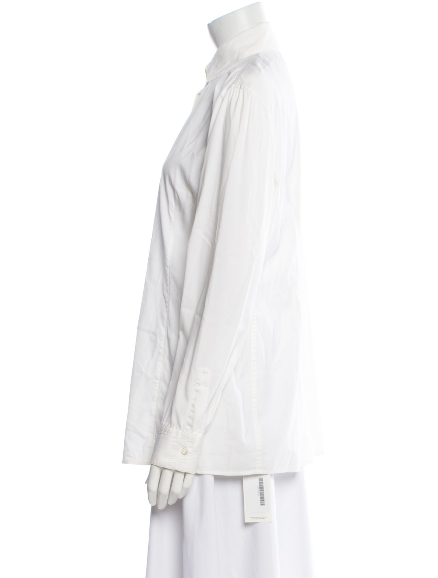 Brunello Cucinelli Long Sleeve Button-Up Top