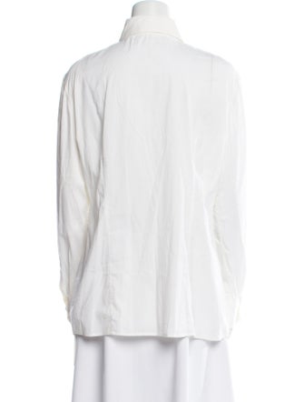 Brunello Cucinelli Long Sleeve Button-Up Top
