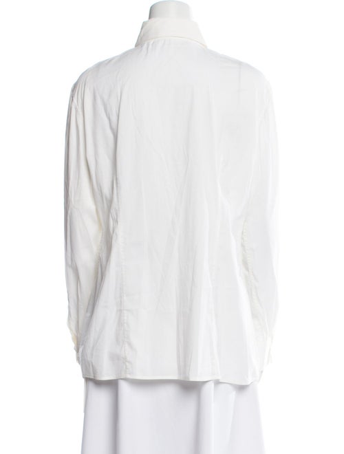 Brunello Cucinelli Long Sleeve Button-Up Top