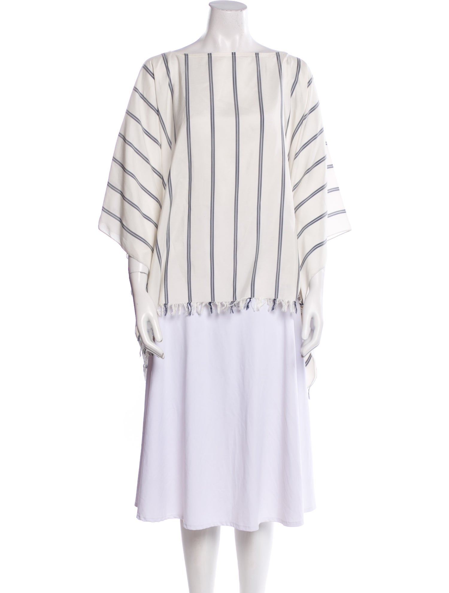 Brunello Cucinelli Silk Striped Tunic