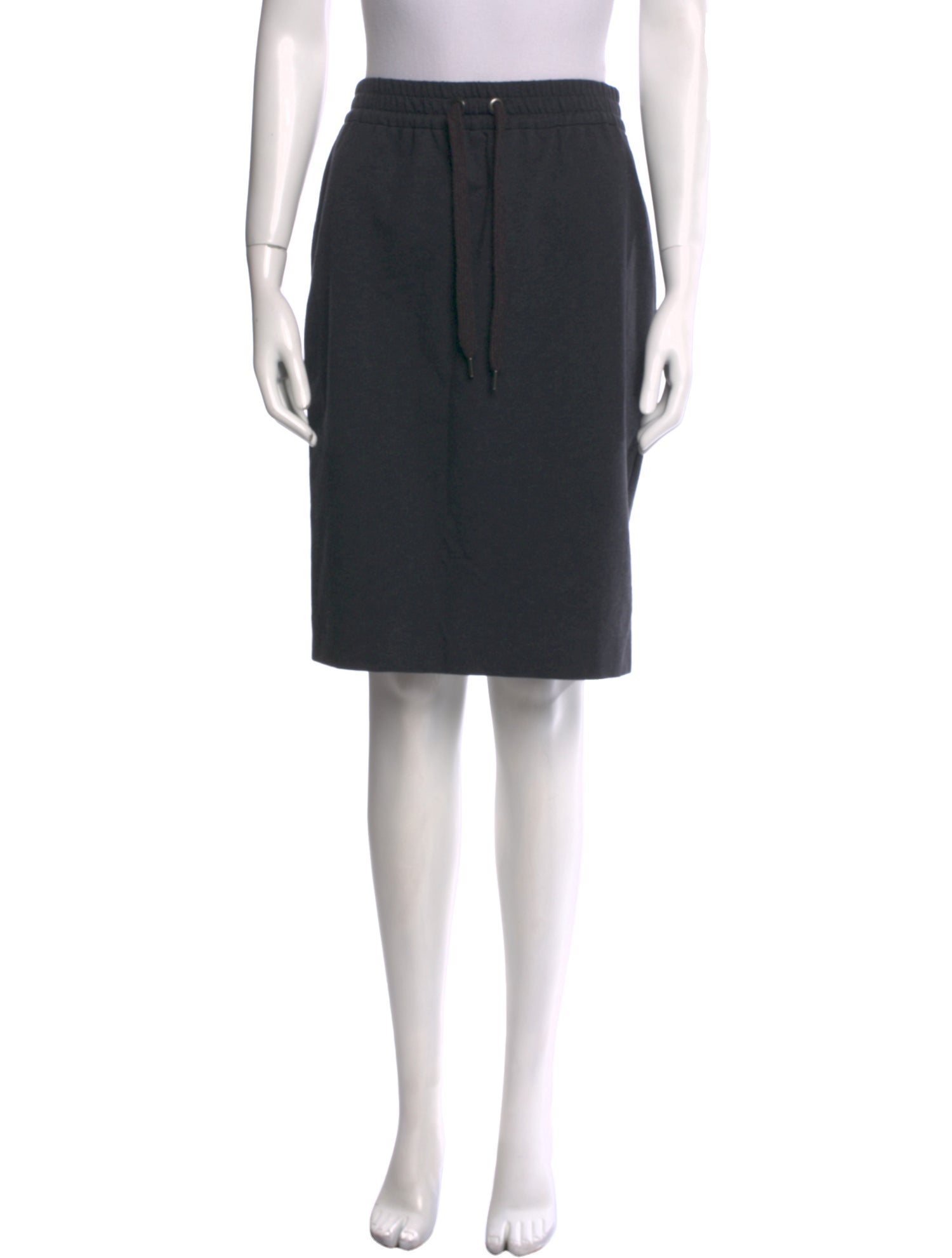 Brunello Cucinelli Pleated Accents Knee-Length Skirt