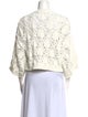Brunello Cucinelli Lace Pattern Crew Neck Sweater