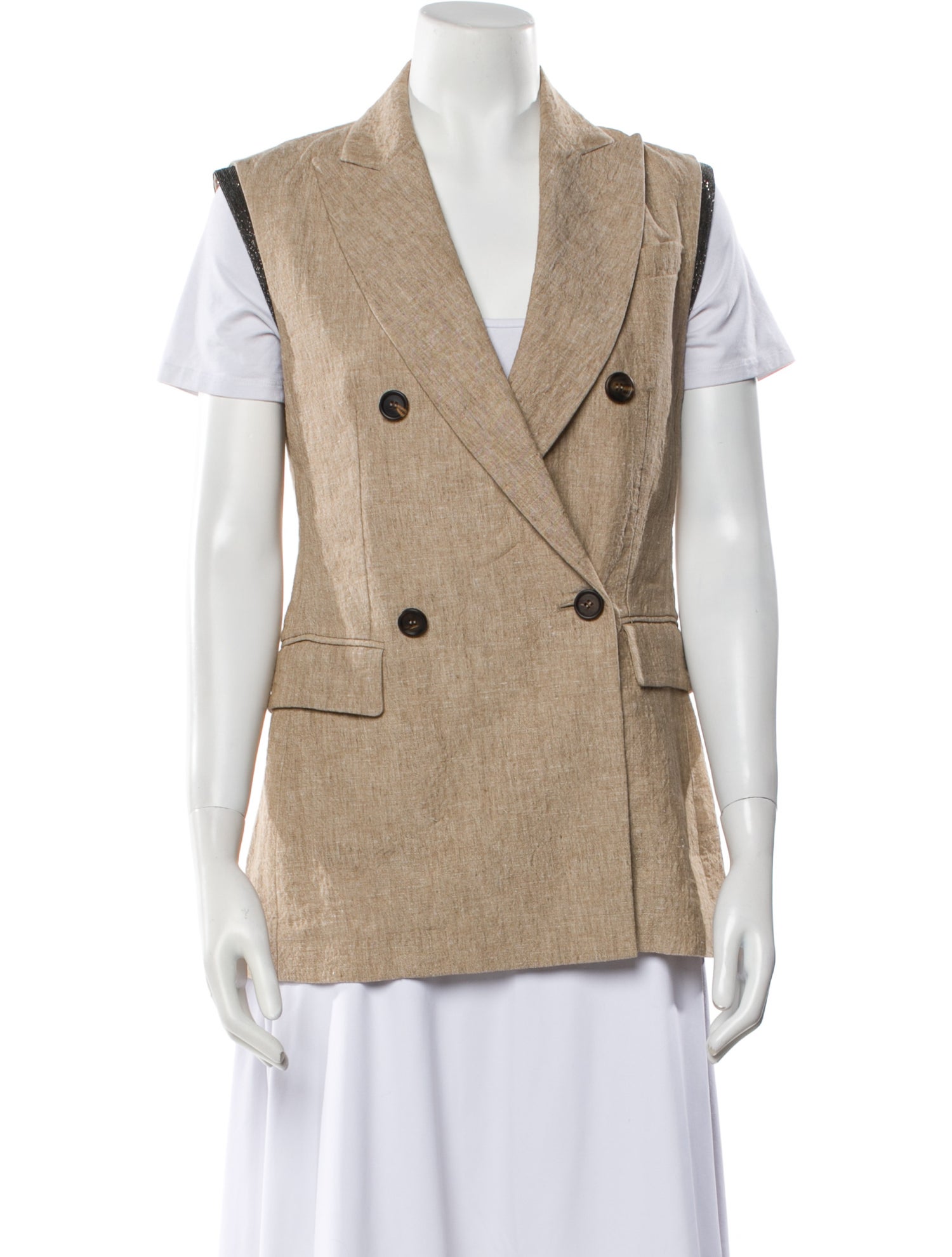 Brunello Cucinelli Linen Vest w/ Tags