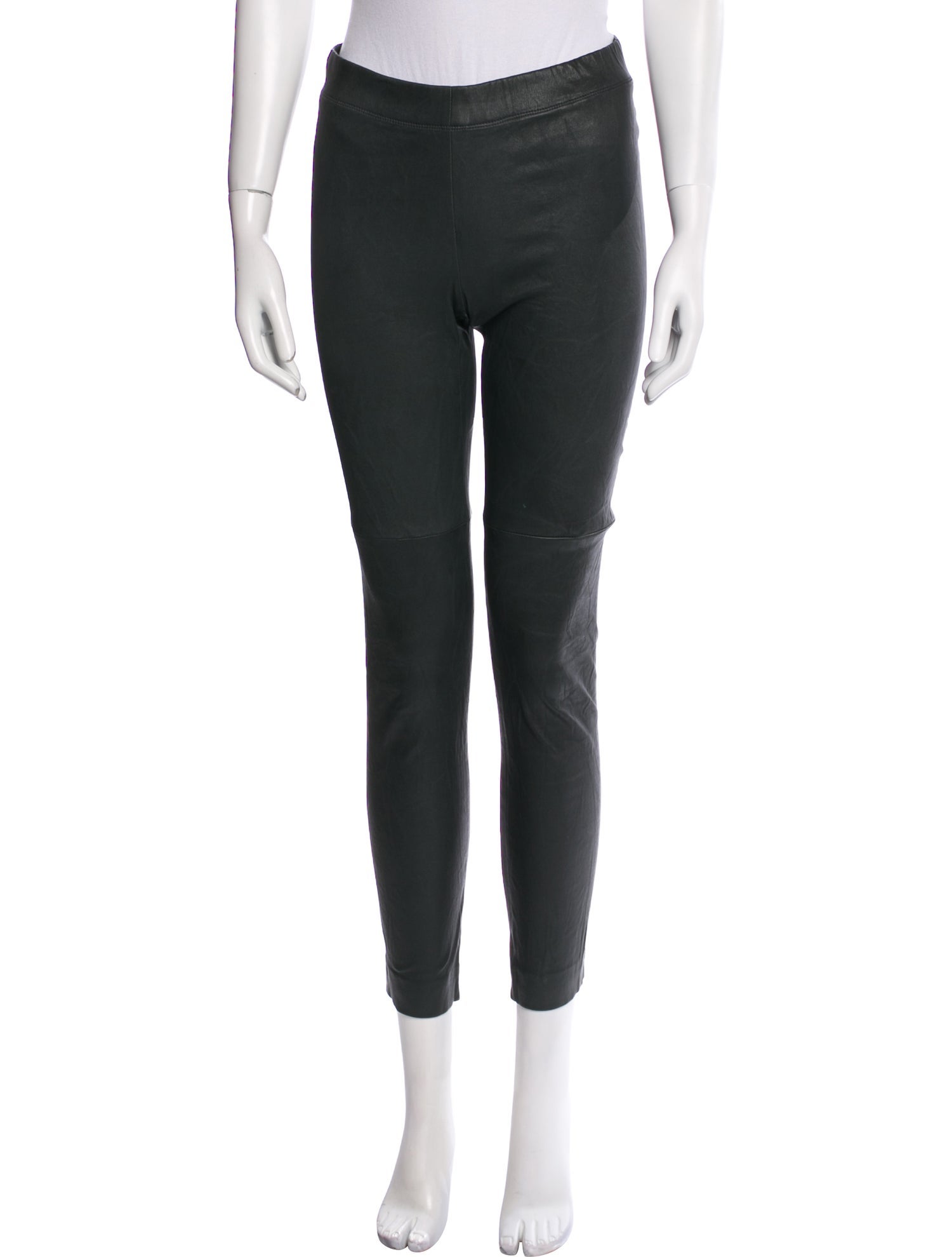 Brunello Cucinelli Leather Skinny Leg Pants