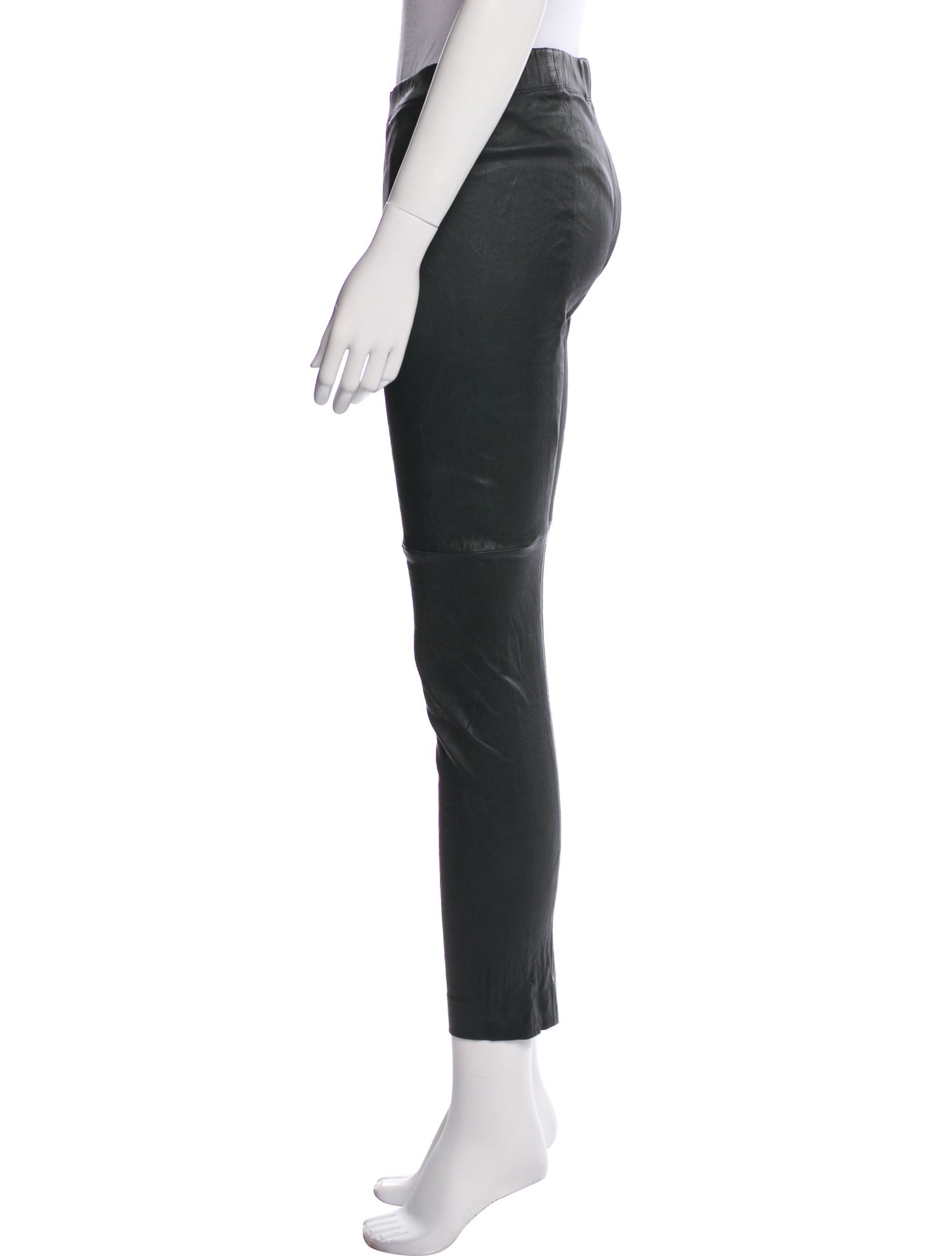 Brunello Cucinelli Leather Skinny Leg Pants