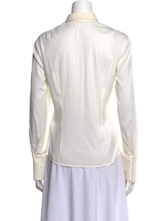 Brunello Cucinelli Long Sleeve Button-Up Top