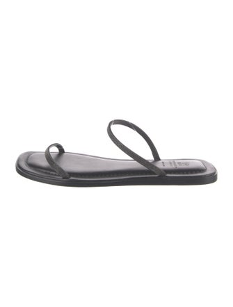 Brunello Cucinelli Monili Leather Slides