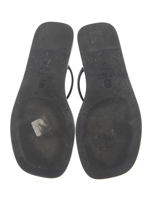 Brunello Cucinelli Monili Leather Slides