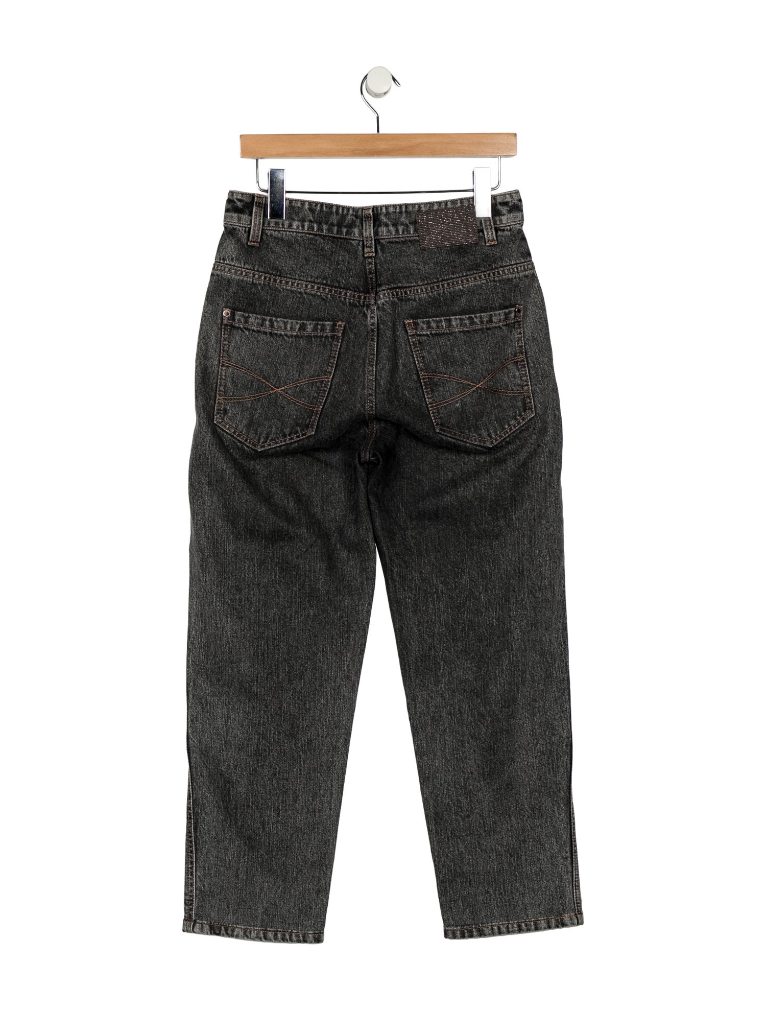 Brunello Cucinelli High-Rise Straight Leg Jeans
