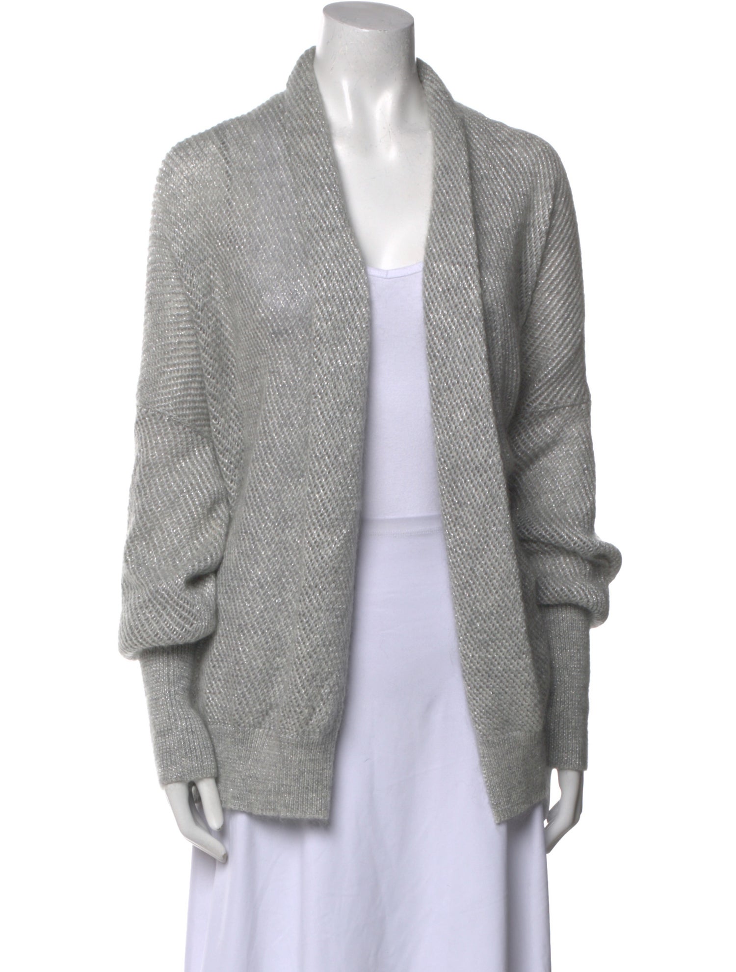 Brunello Cucinelli Mohair Open Front Sweater w/ Tags