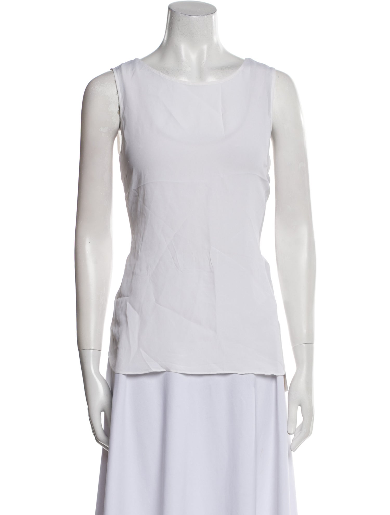 Brunello Cucinelli Scoop Neck Sleeveless Top