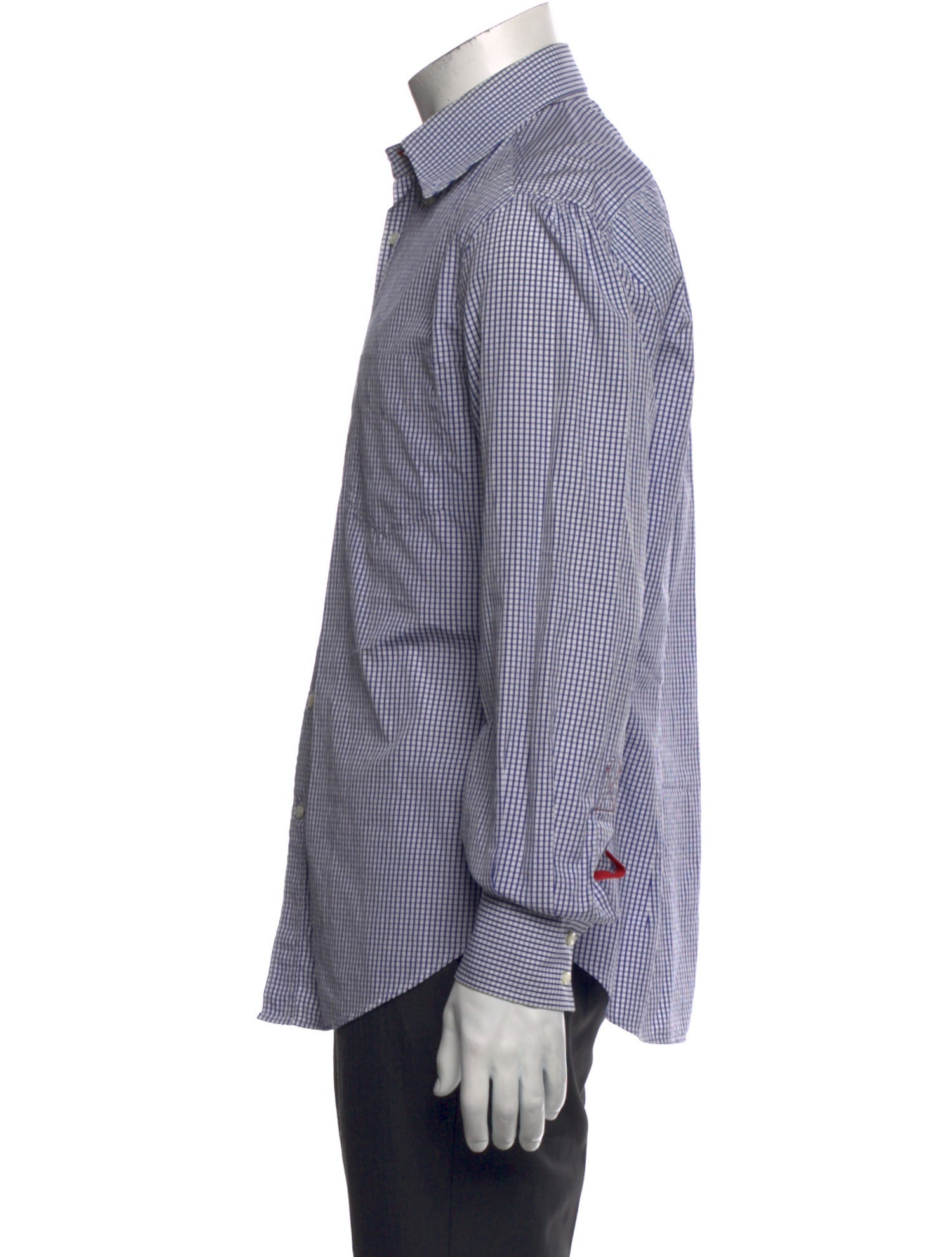 Brunello Cucinelli Plaid Print Long Sleeve Dress Shirt