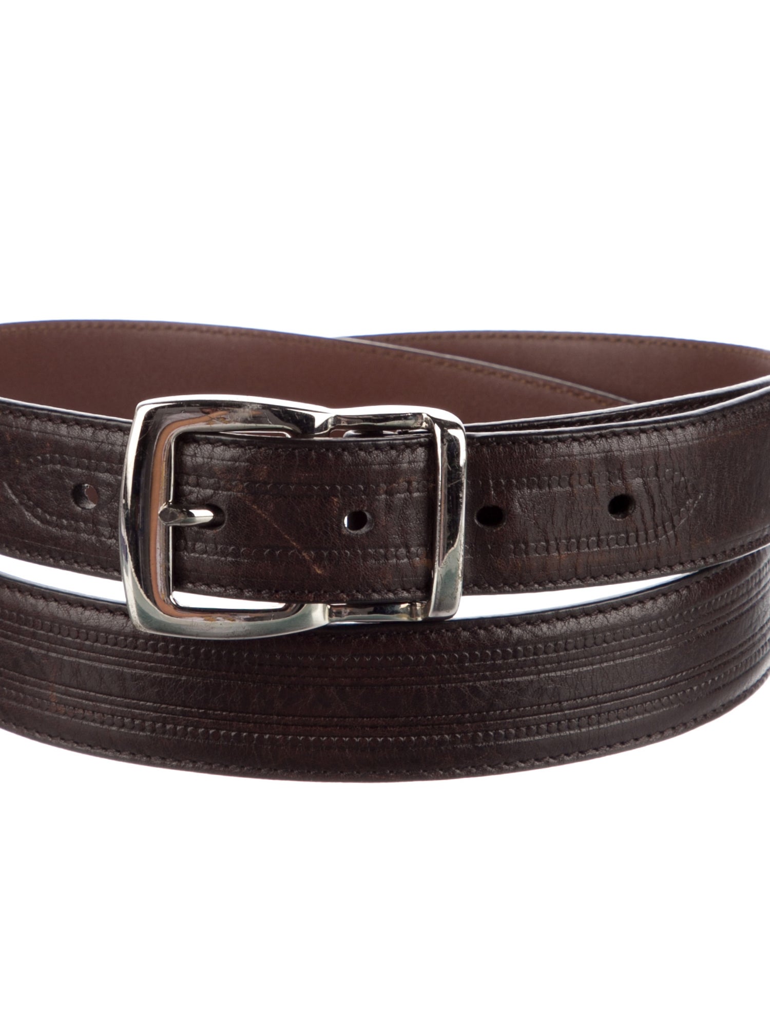 Brunello Cucinelli Skinny Leather Belt