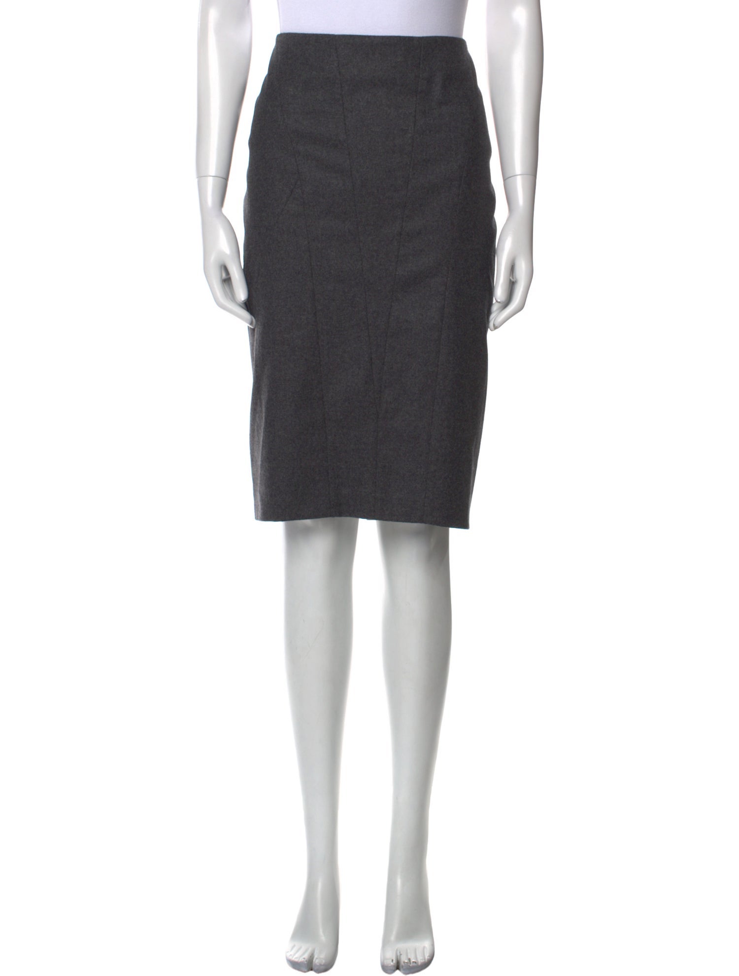 Brunello Cucinelli Virgin Wool Knee-Length Skirt