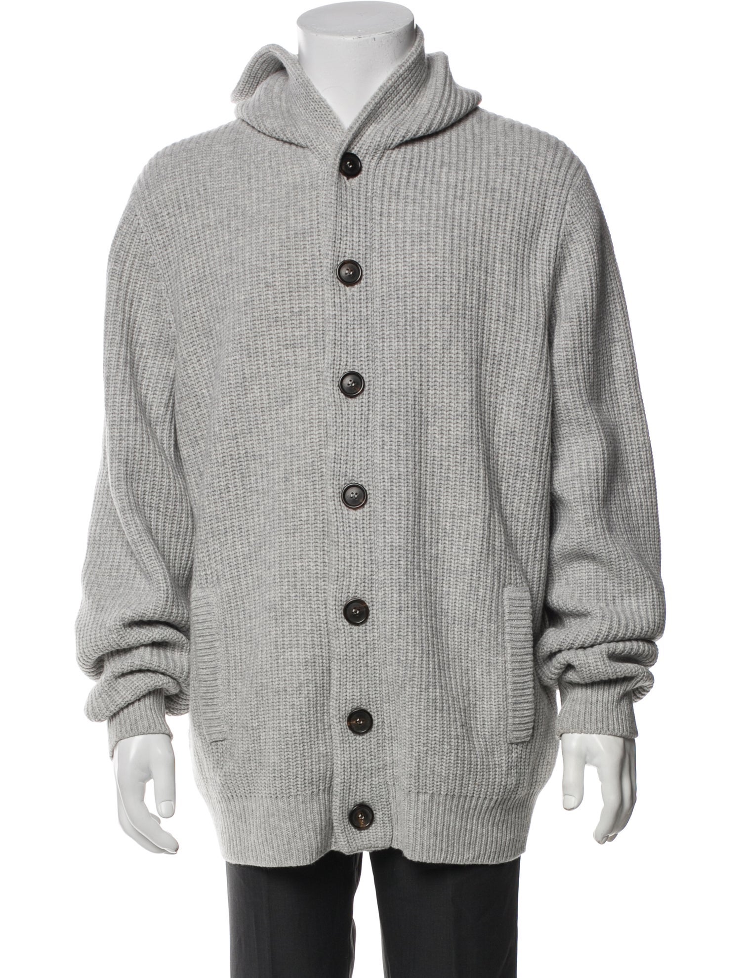 Brunello Cucinelli Wool Mock Neck Cardigan