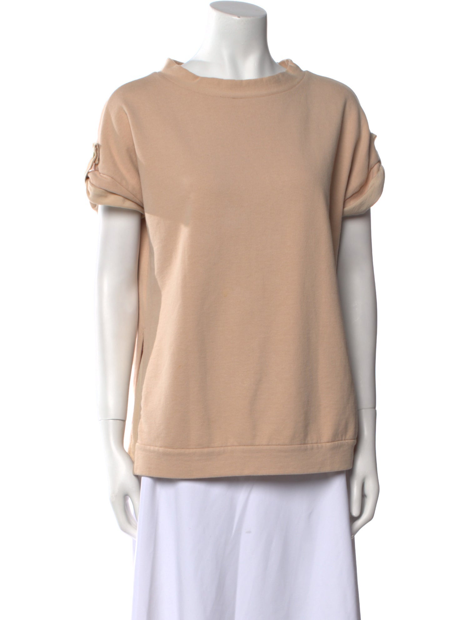 Brunello Cucinelli Bateau Neckline Short Sleeve Sweatshirt