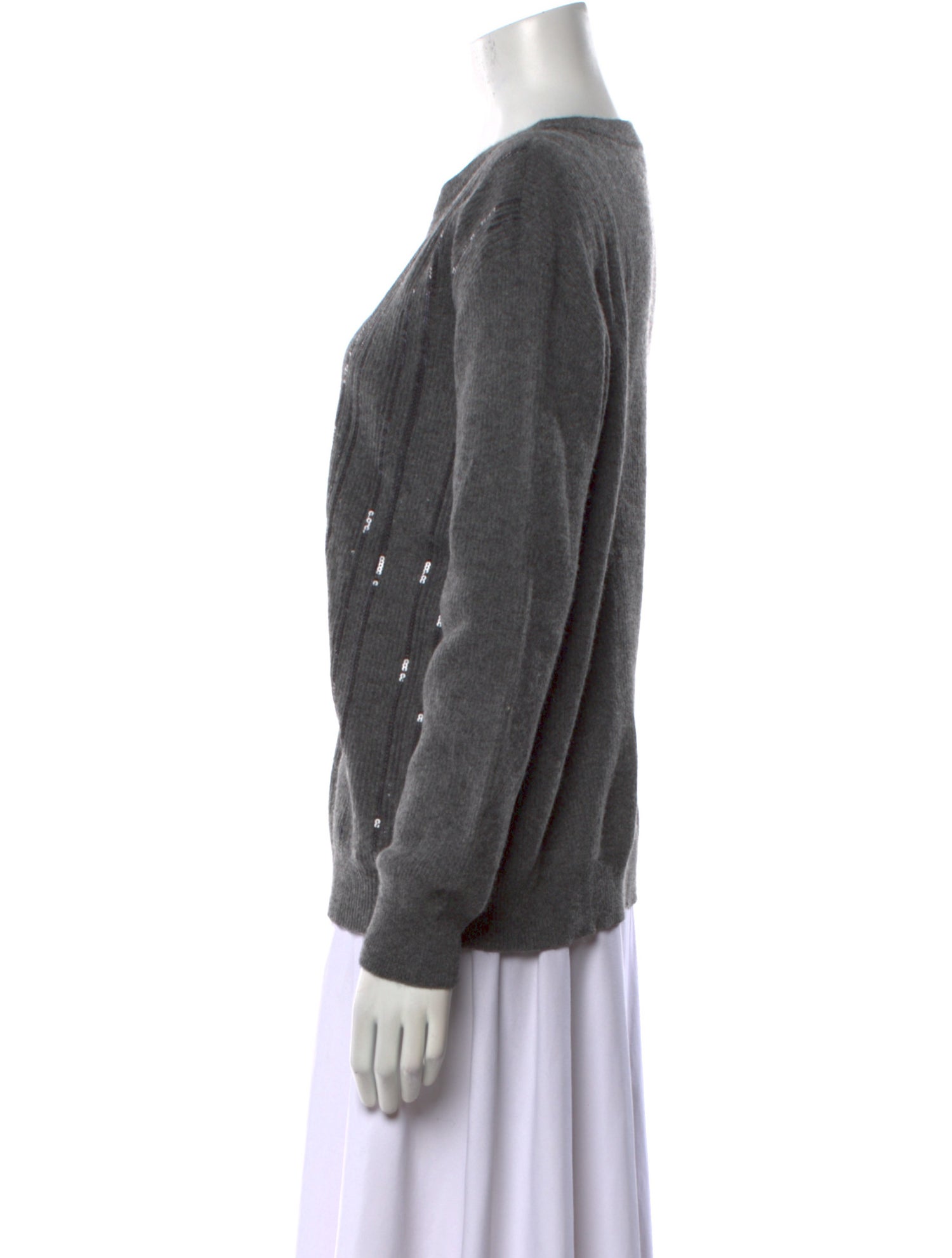 Brunello Cucinelli Virgin Wool Crew Neck Sweater