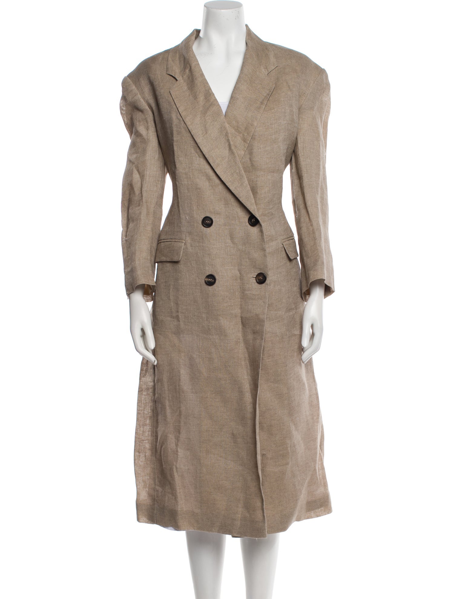 Brunello Cucinelli Linen Trench Coat w/ Tags
