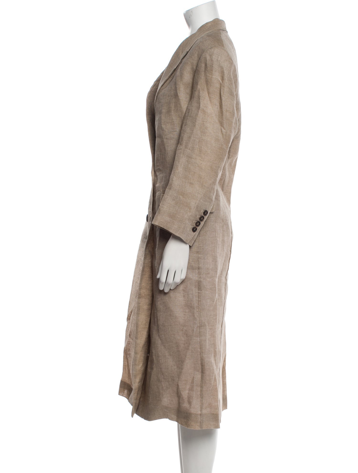 Brunello Cucinelli Linen Trench Coat w/ Tags