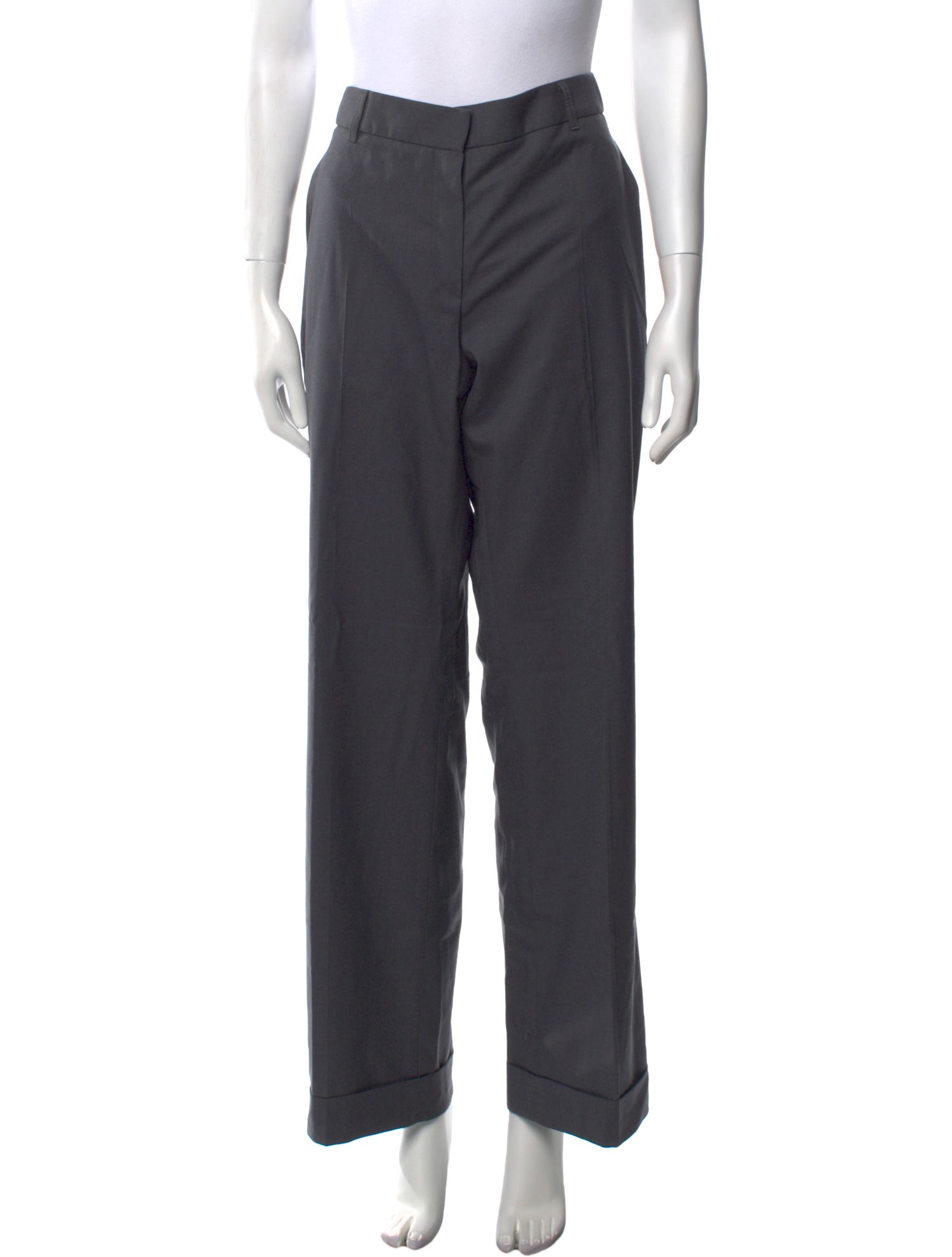 Brunello Cucinelli Virgin Wool Wide Leg Pants