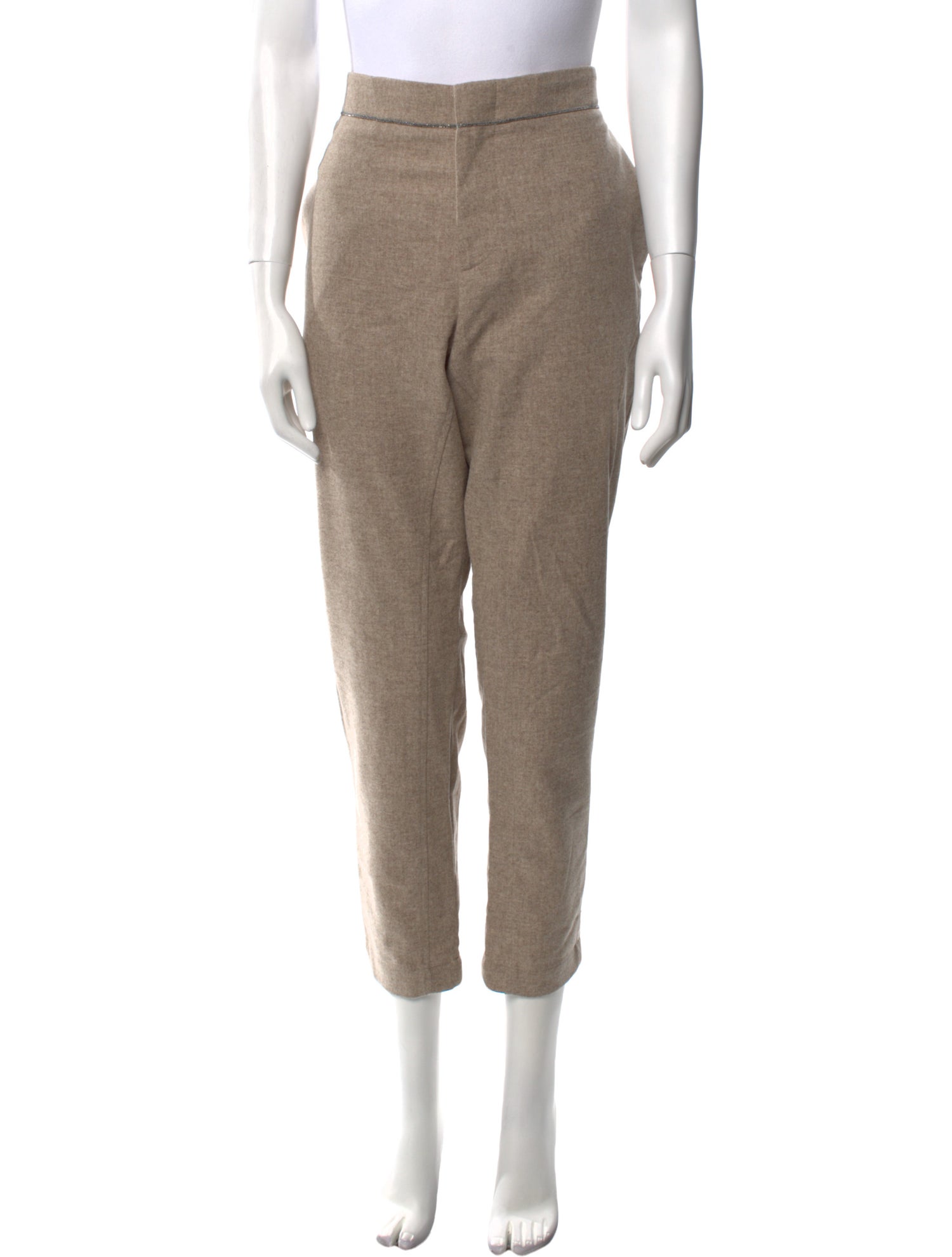 Brunello Cucinelli Virgin Wool Straight Leg Pants