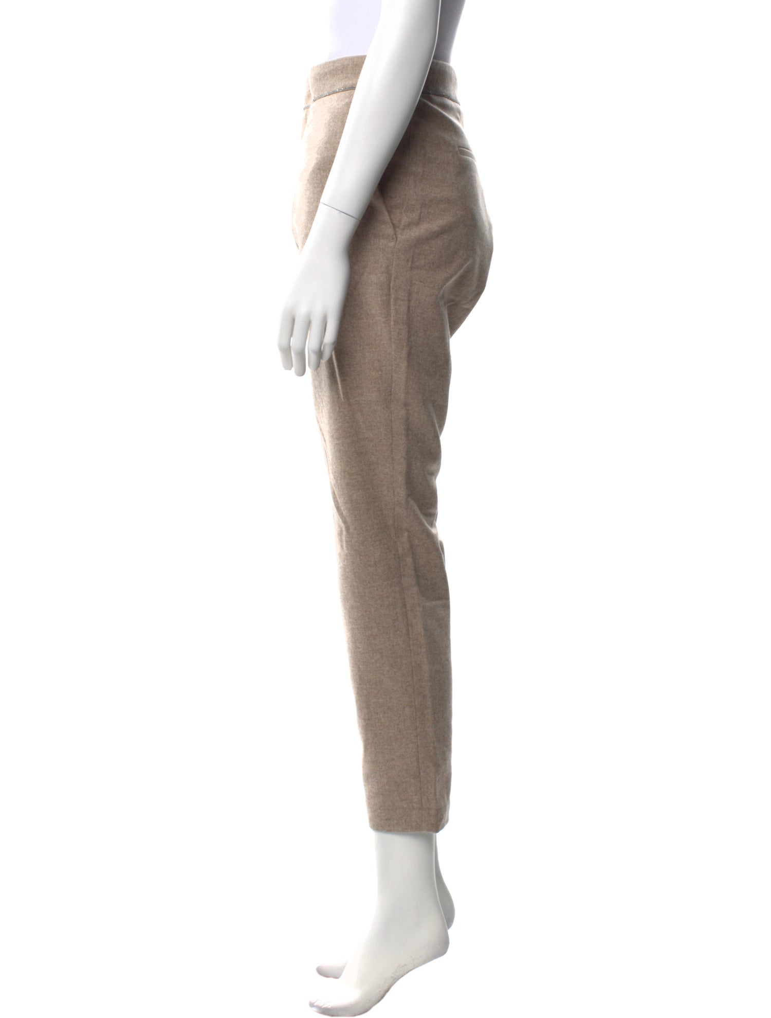 Brunello Cucinelli Virgin Wool Straight Leg Pants