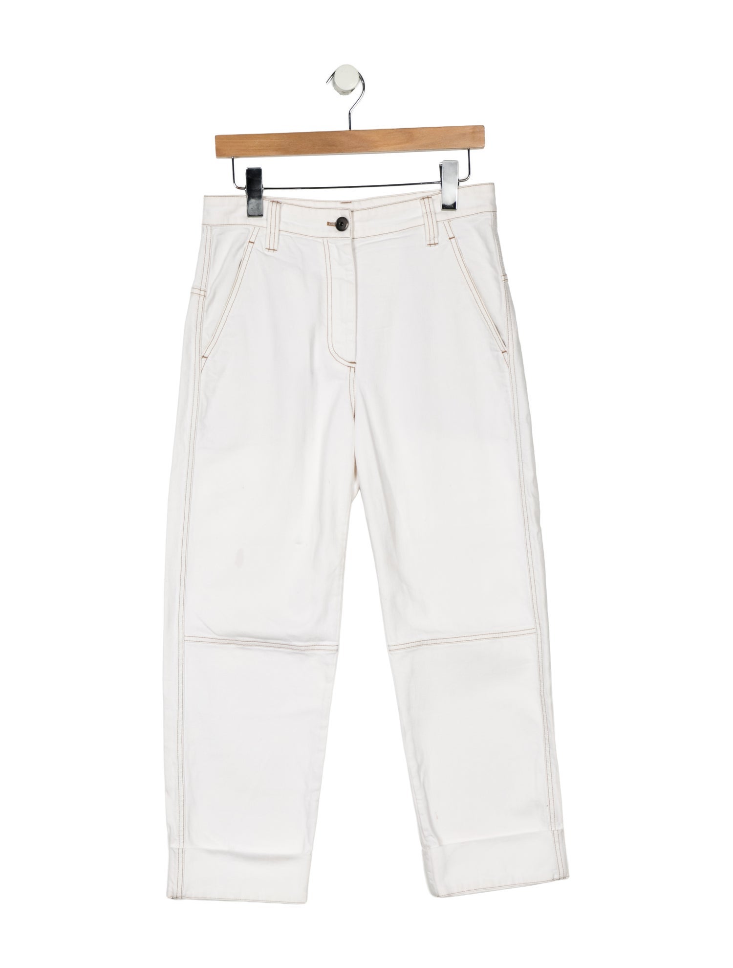 Brunello Cucinelli High-Rise Straight Leg Jeans
