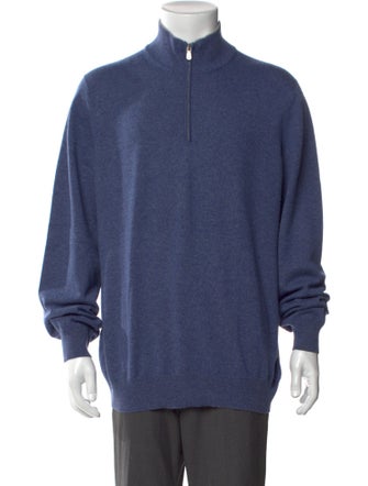 Brunello Cucinelli Cashmere Turtleneck Polo Sweater