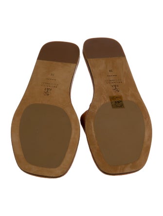 Brunello Cucinelli Monili Suede Slides