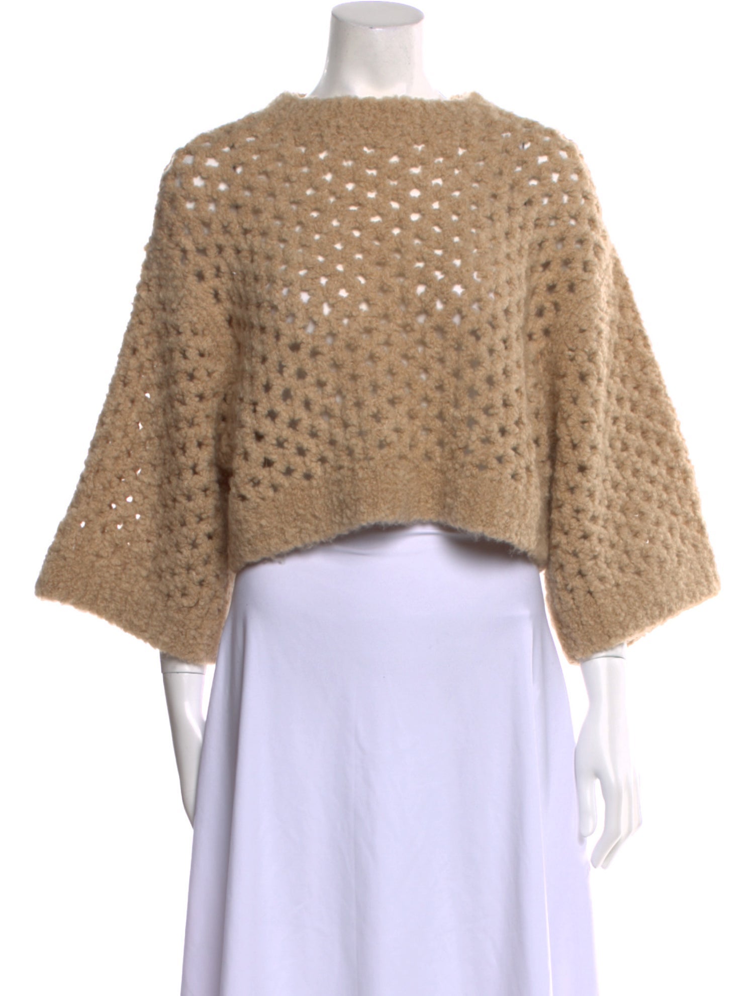 Brunello Cucinelli Camel Hair Scoop Neck Sweater