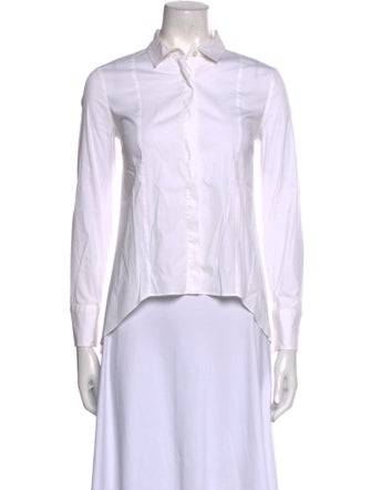 Brunello Cucinelli Long Sleeve Button-Up Top