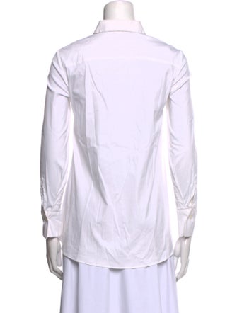 Brunello Cucinelli Long Sleeve Button-Up Top