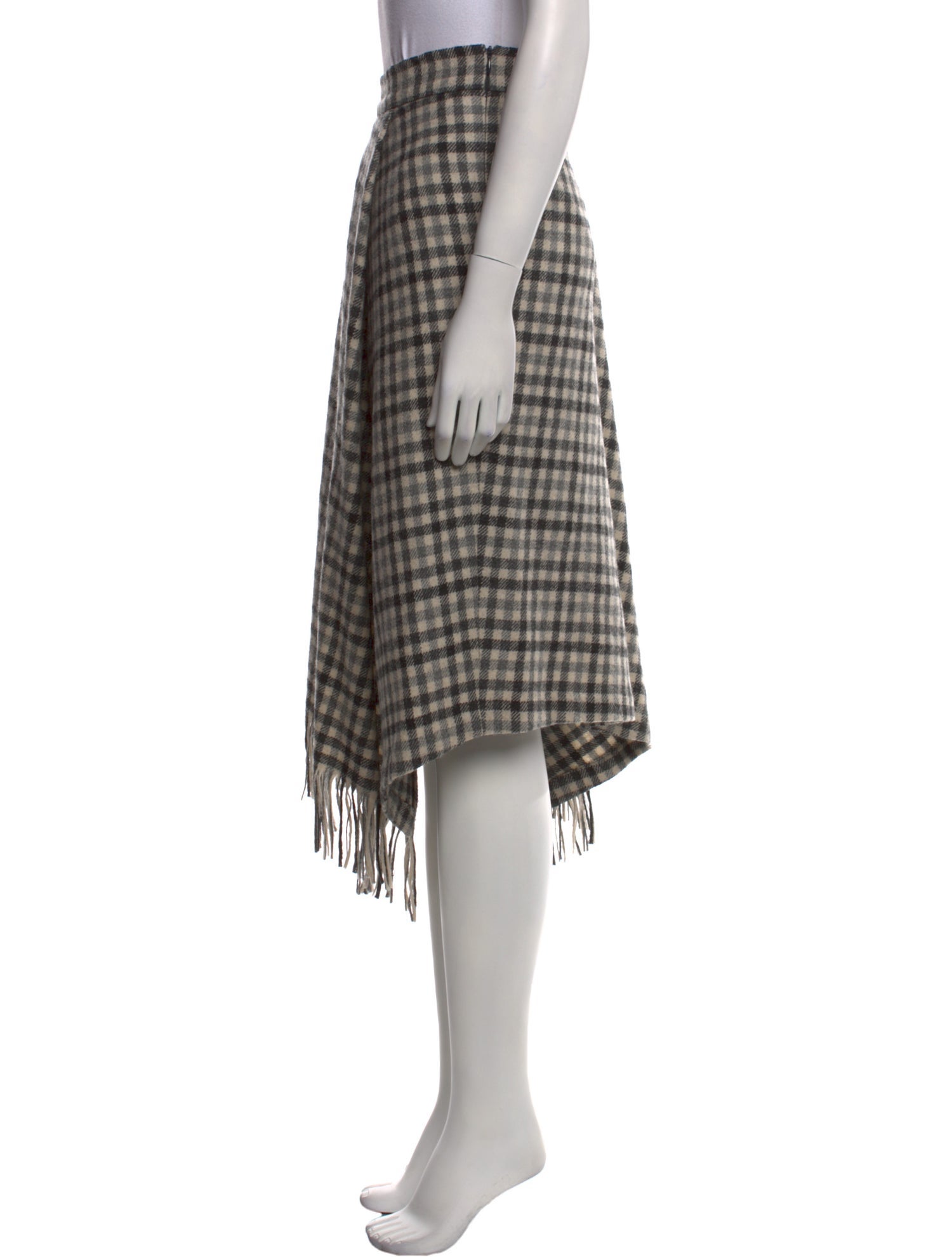 Brunello Cucinelli Virgin Wool Midi Length Skirt