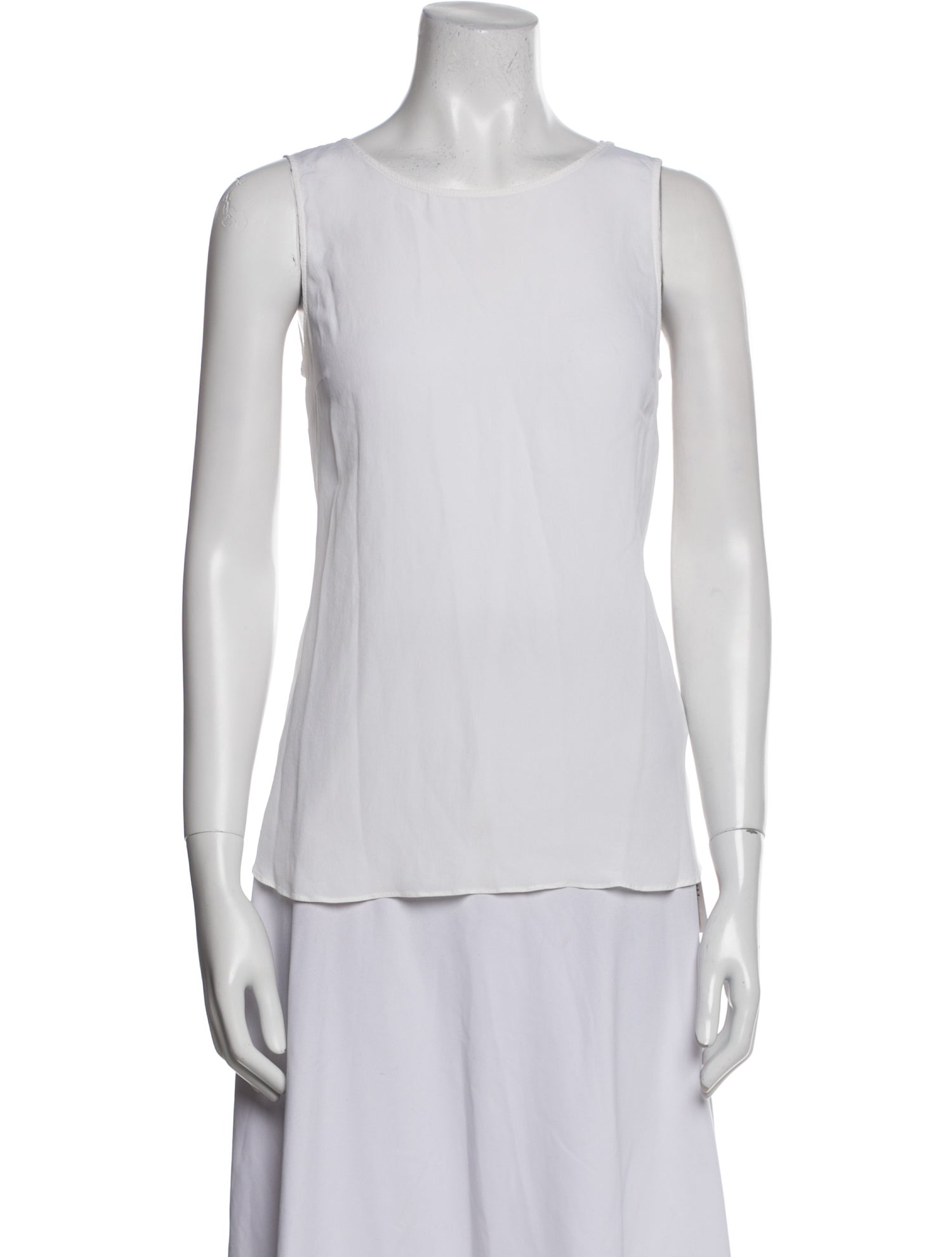Brunello Cucinelli Crew Neck Sleeveless Top