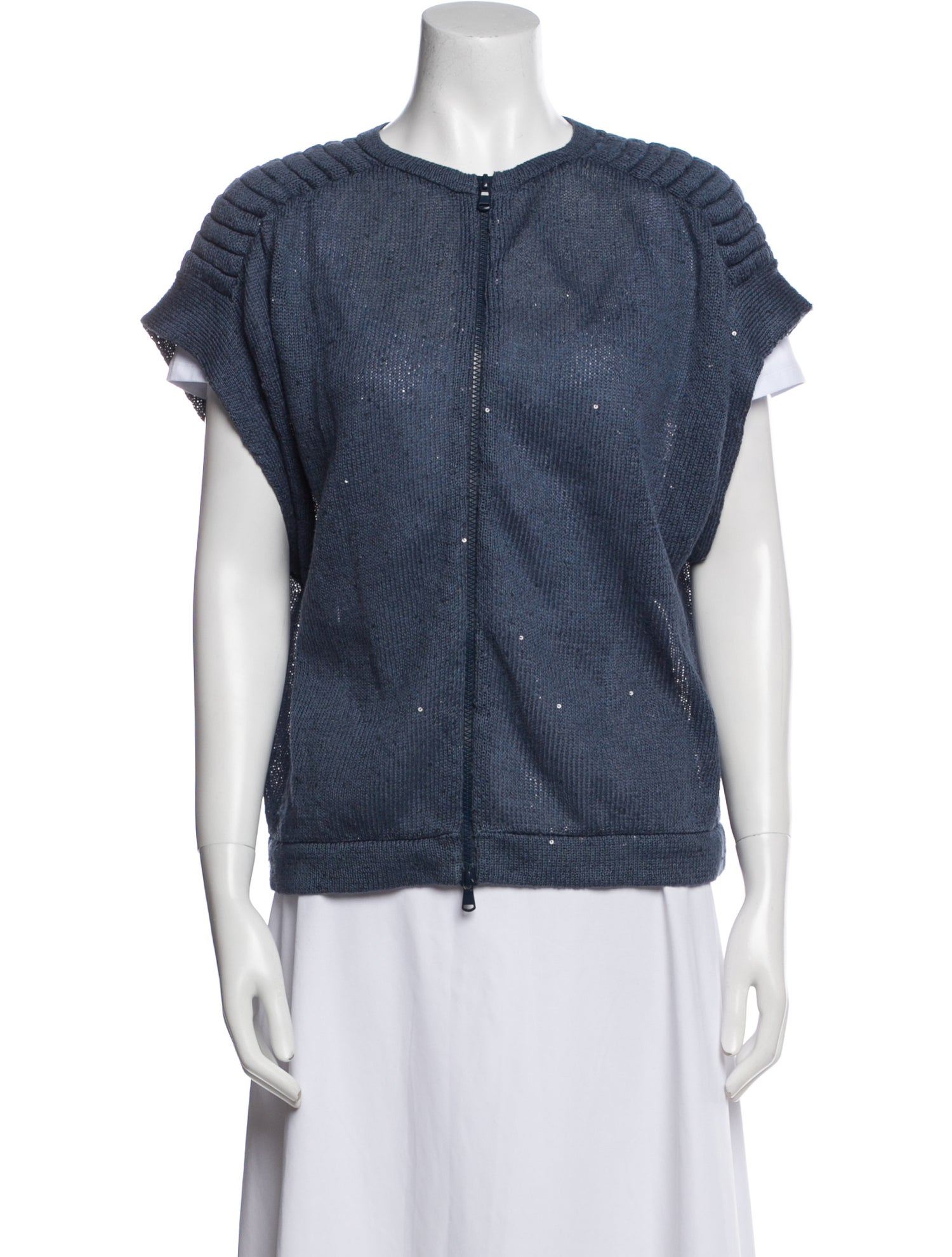 Brunello Cucinelli Linen Tweed Pattern Jacket