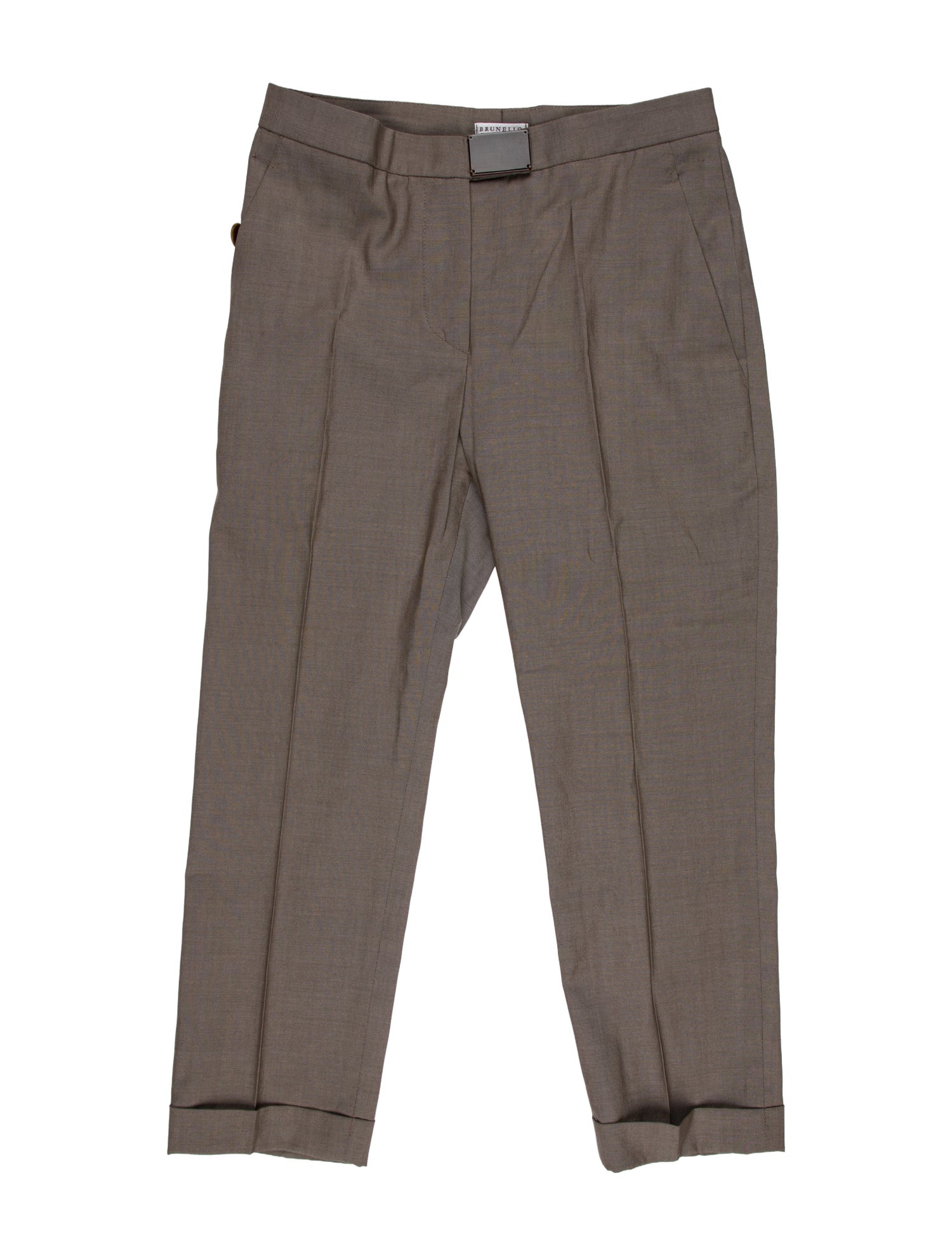 Brunello Cucinelli Virgin Wool Straight Leg Pants