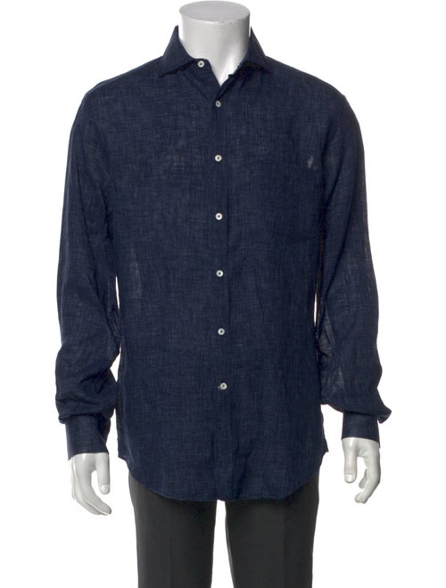 Brunello Cucinelli Linen Long Sleeve Dress Shirt
