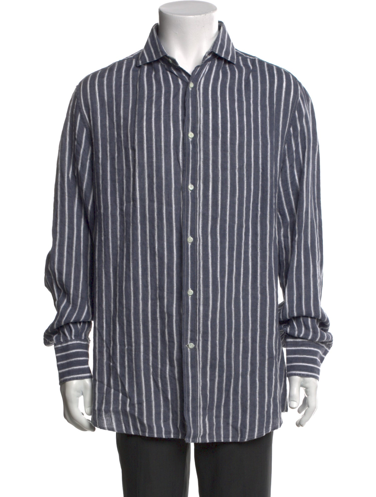 Brunello Cucinelli Linen Striped Shirt