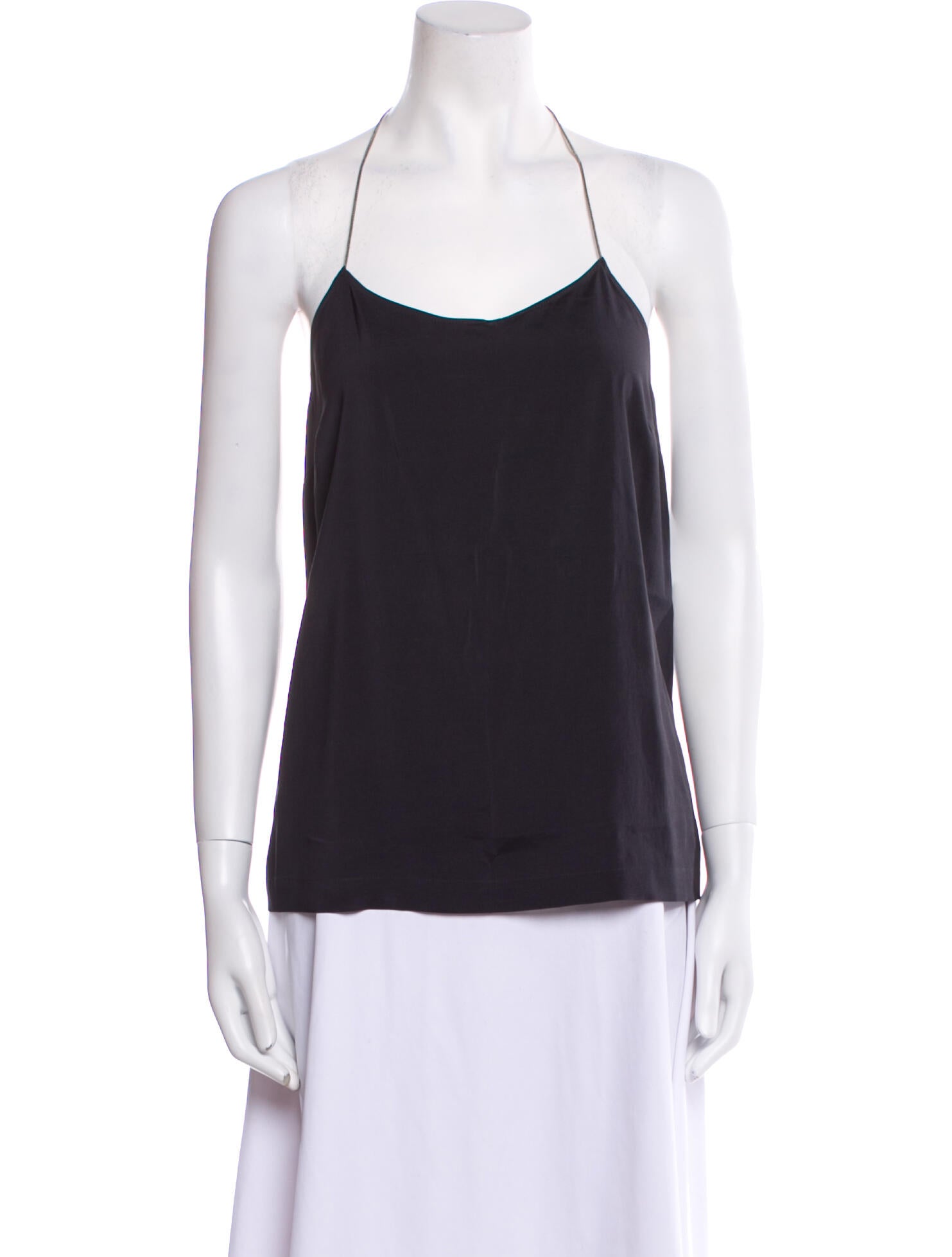 Brunello Cucinelli Silk Halterneck Top