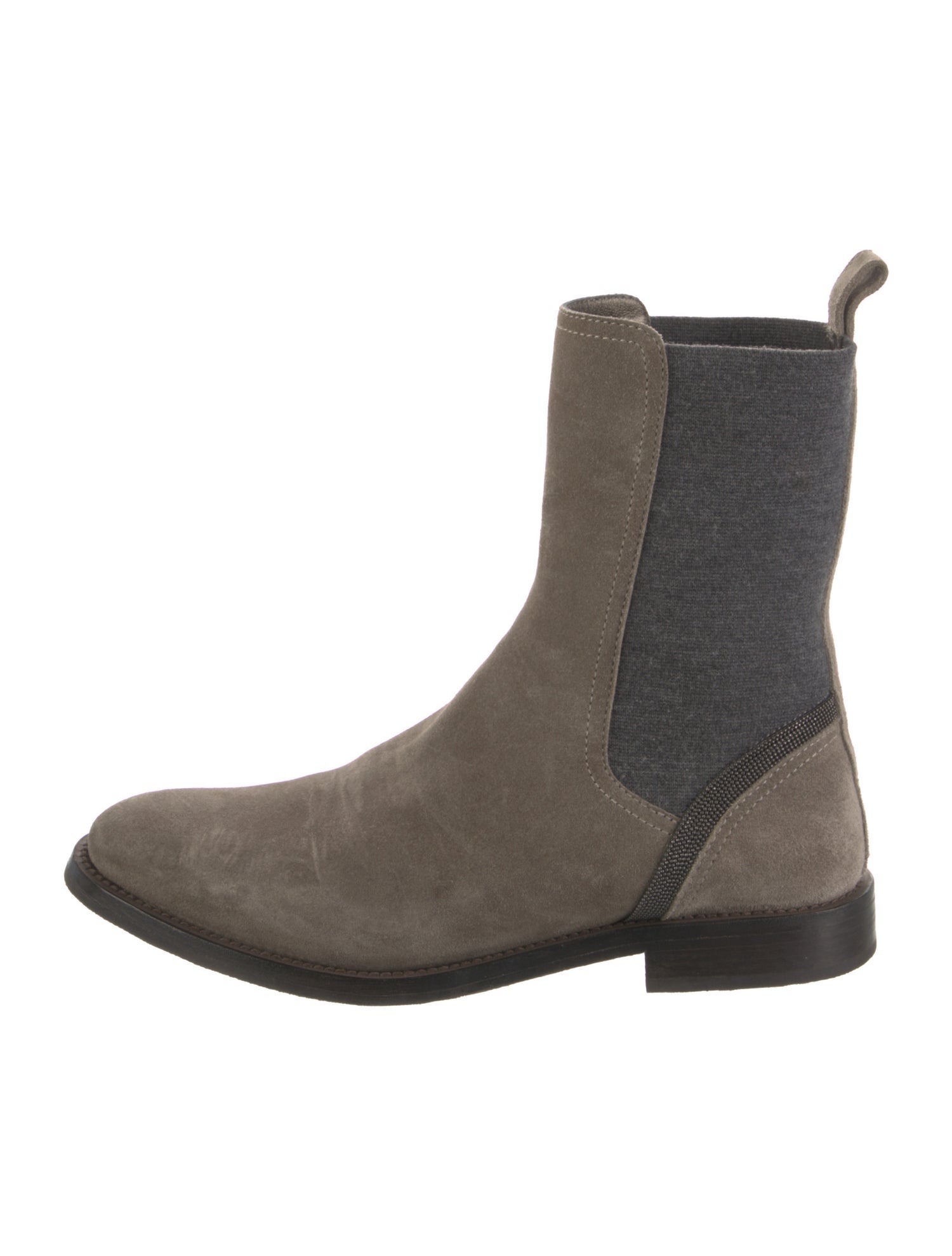 Brunello Cucinelli Suede Chelsea Boots