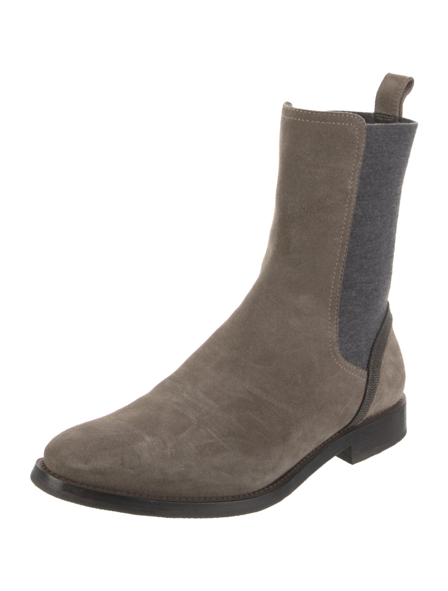 Brunello Cucinelli Suede Chelsea Boots