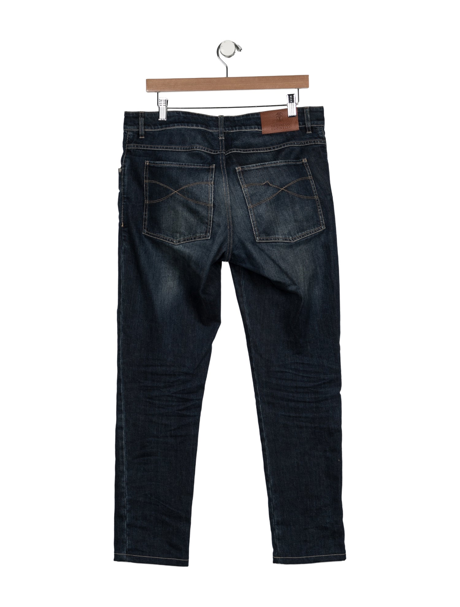 Brunello Cucinelli Mid-Rise Straight Leg Jeans