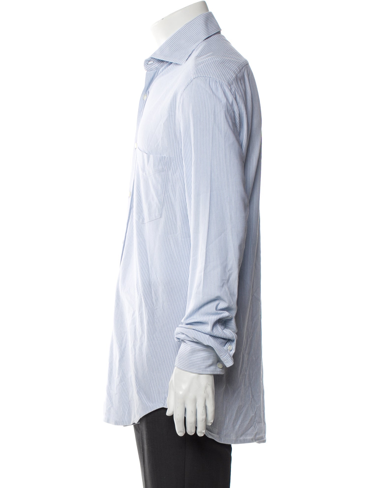 Brunello Cucinelli Striped Long Sleeve Shirt