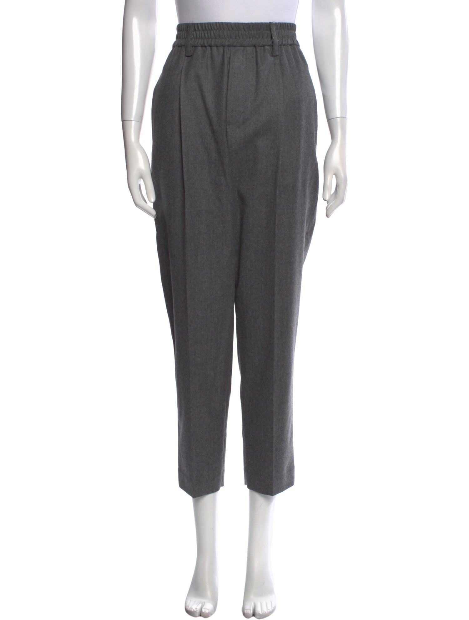 Brunello Cucinelli Virgin Wool Straight Leg Pants